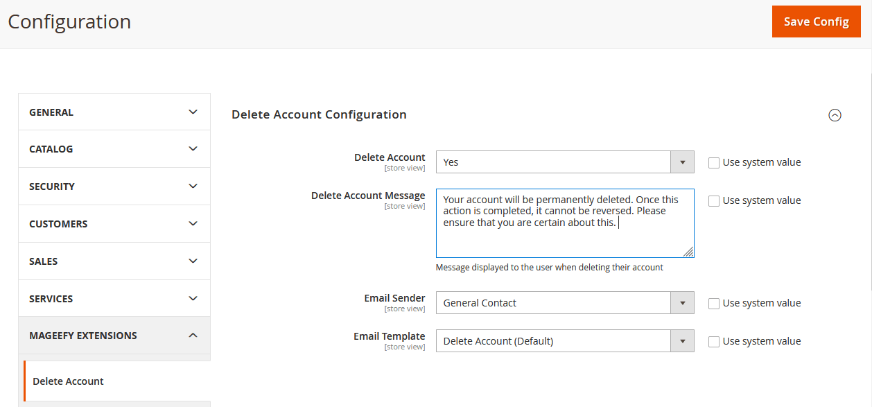 Admin Configuration Admin Configuration