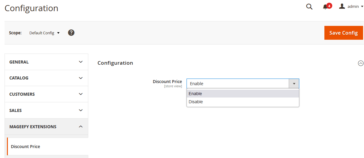 Module Config Option