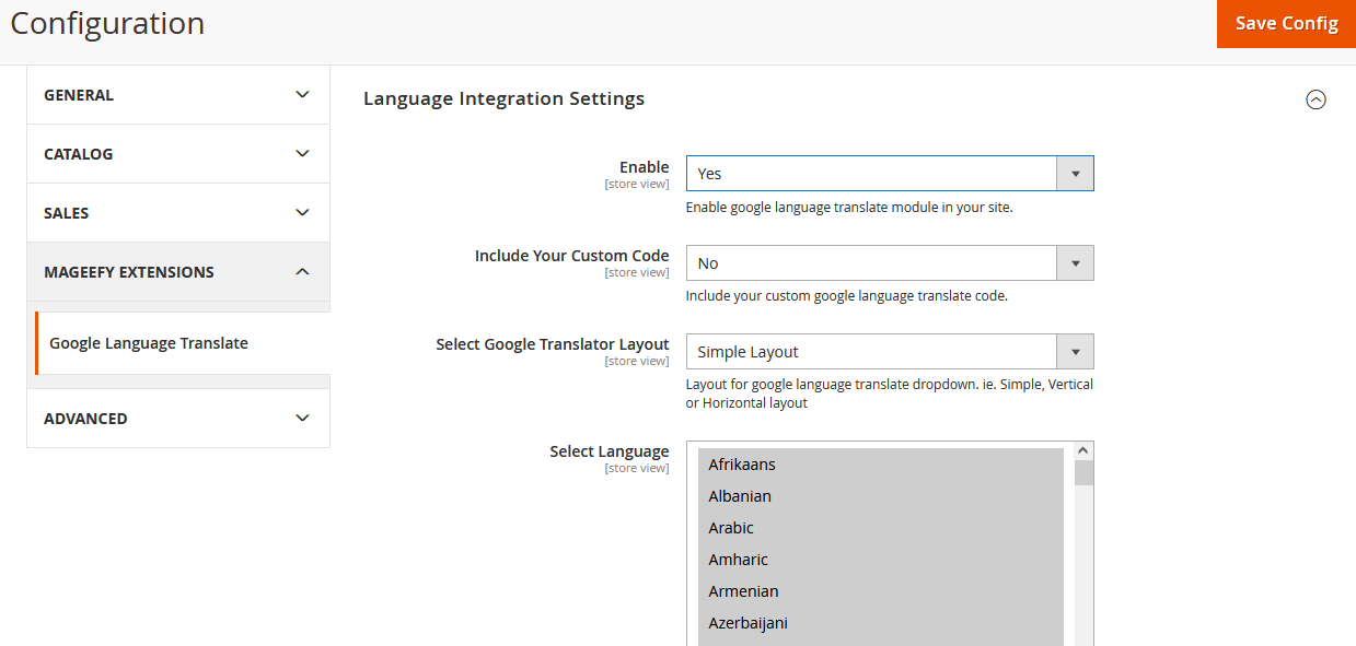 Admin Configuration Admin Configuration