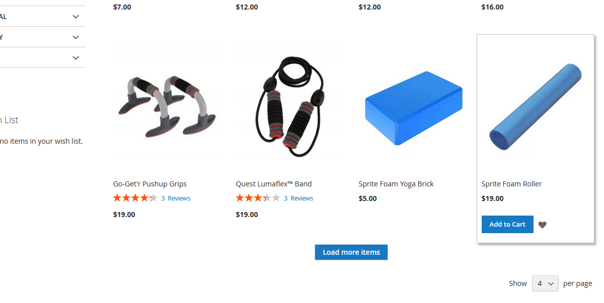 PLP Page Load More Button PLP Page Load More Button