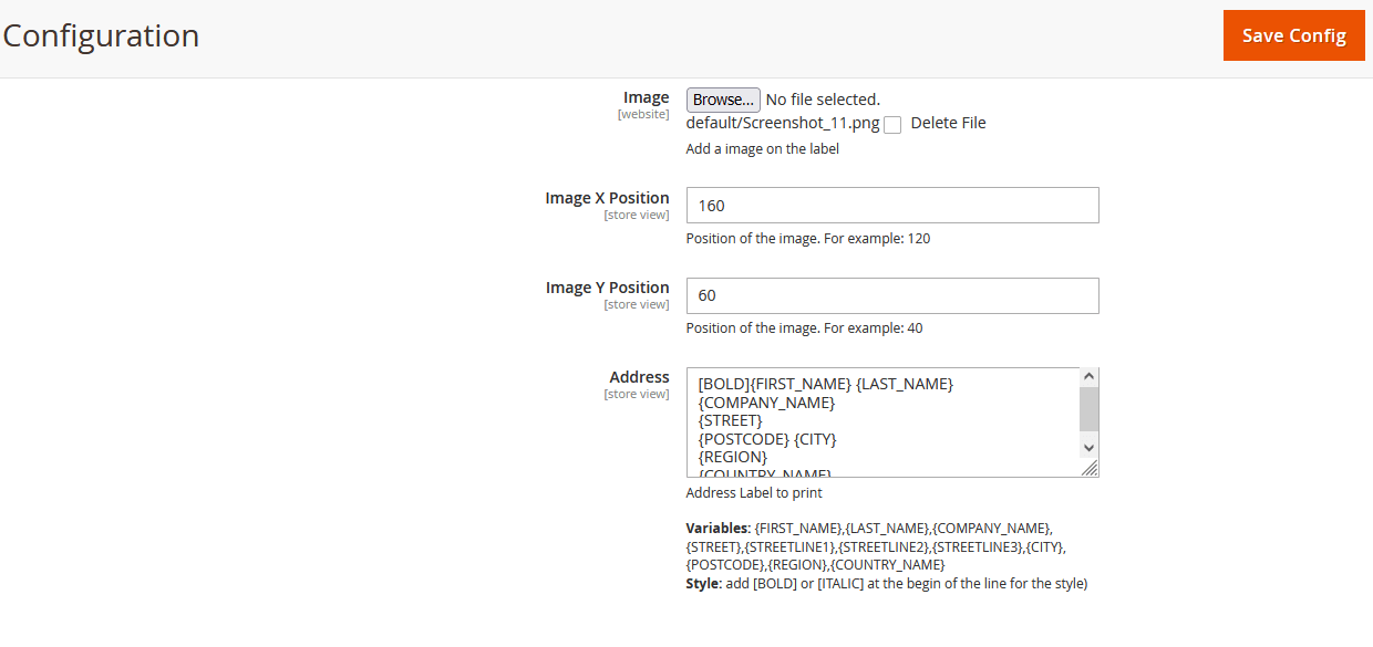 General Configuration General Configuration