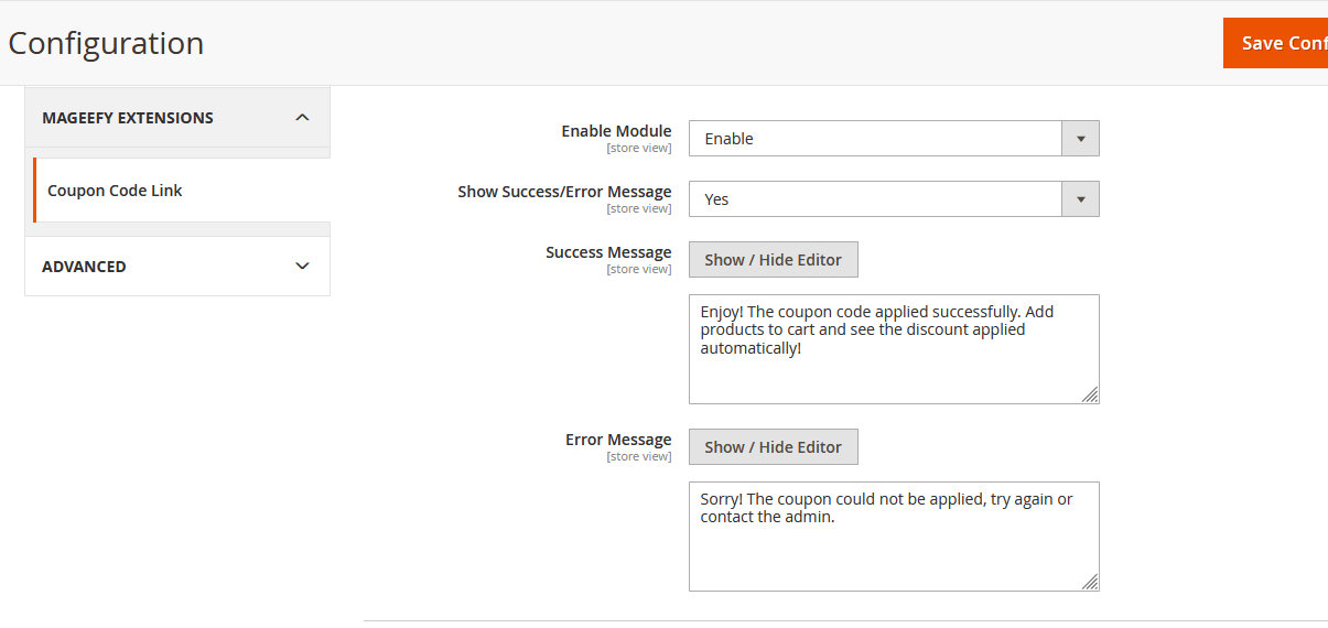 General Configuration General Configuration