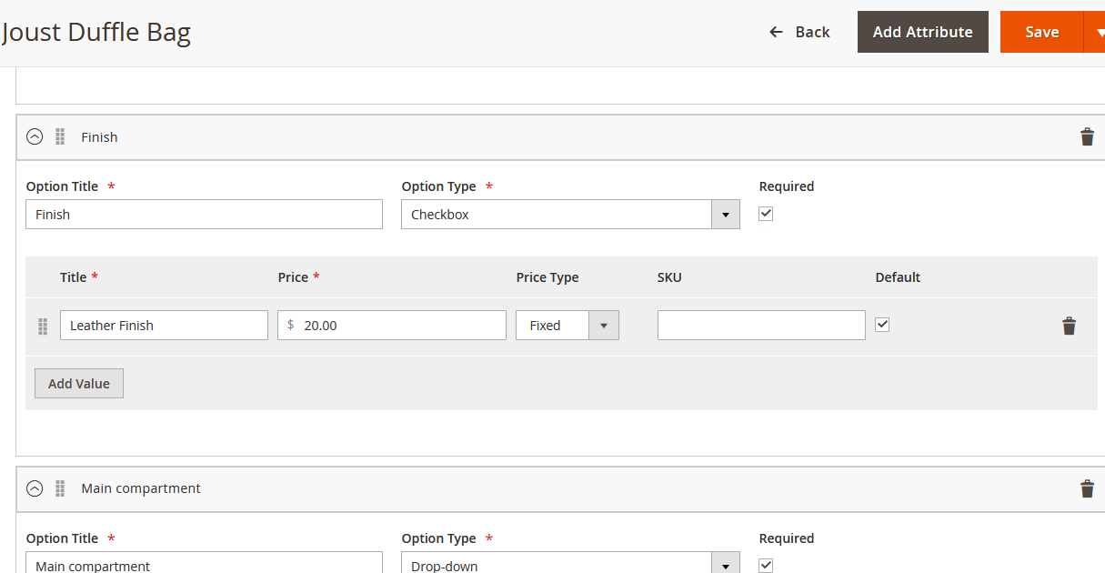 Custom Option Checkbox Custom Option Checkbox