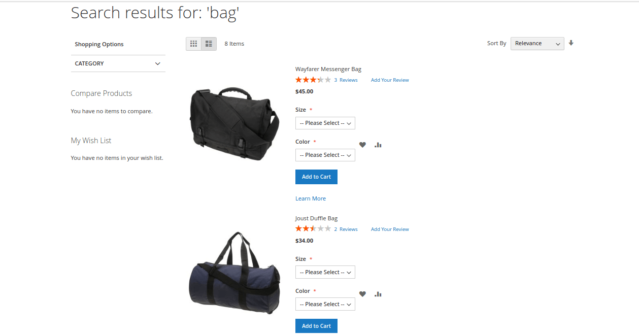 Search Results Page List View Search Results Page List View