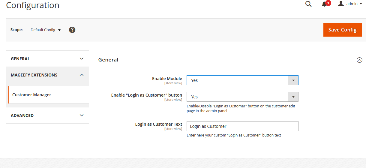 Module Configuration Module Configuration