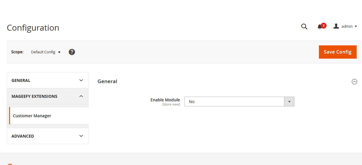 Module Configuration Module Configuration
