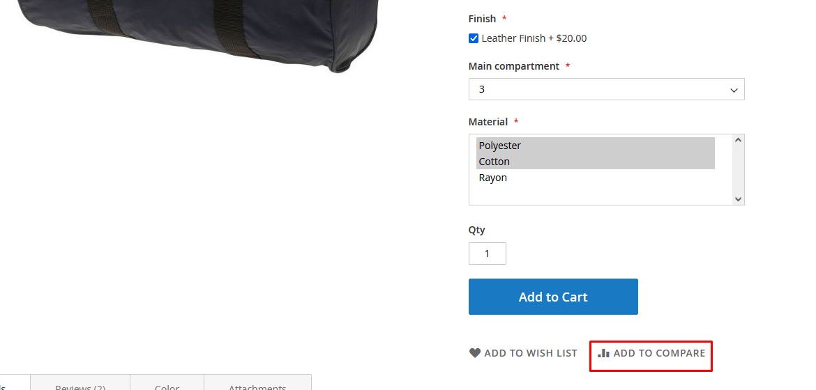 Enable Compare Button Enable Compare Button