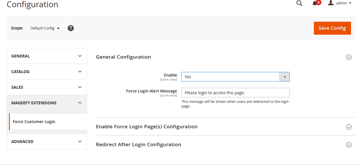 Admin Configuration Admin Configuration