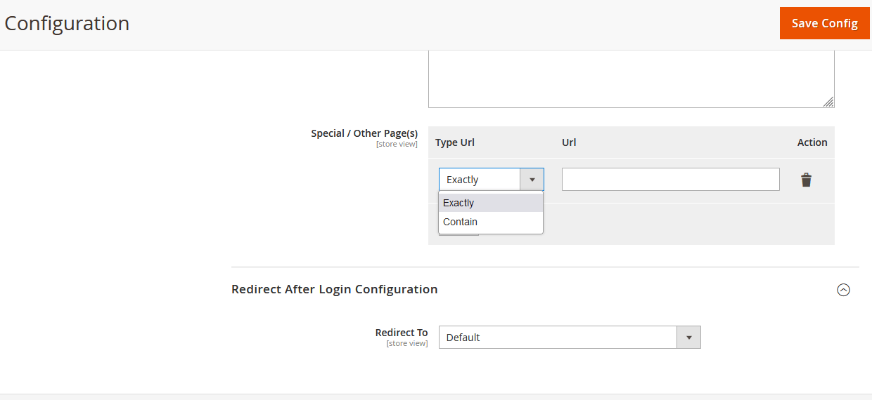 Admin Configuration Admin Configuration