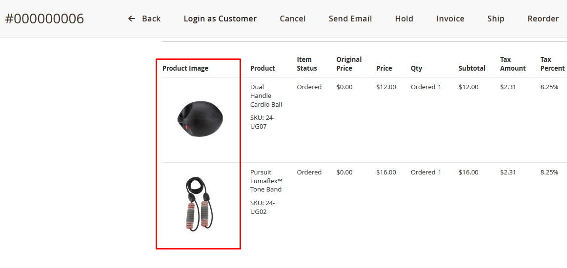 Order View Page Order View Page