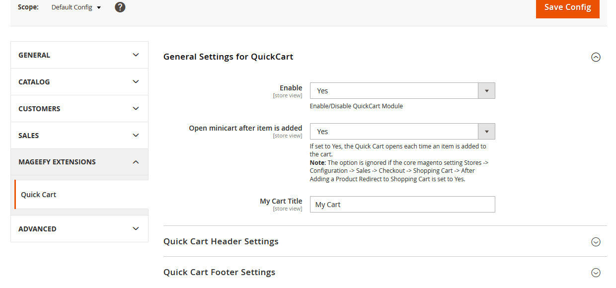 General Configuration General Configuration