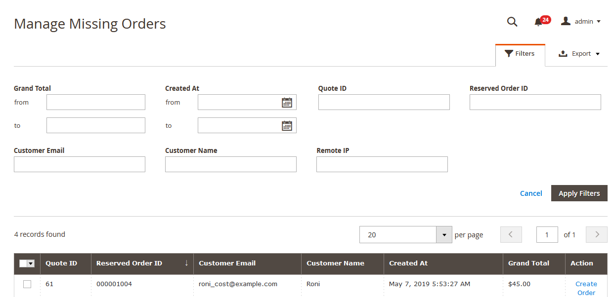 Filter Section Filter Section