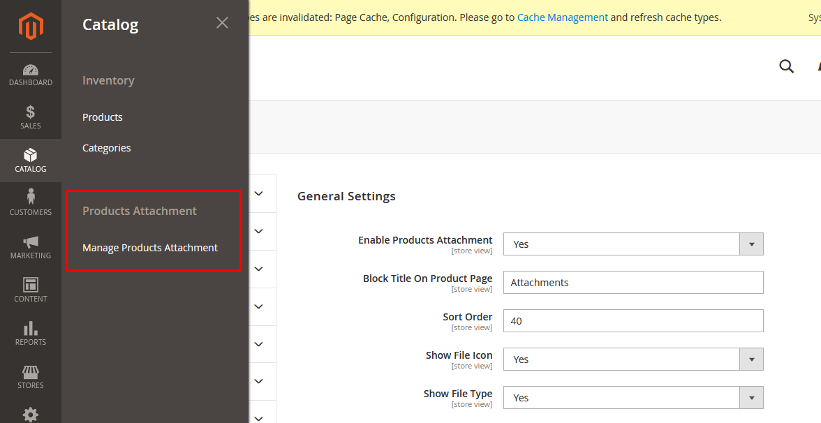 Attachment Menu Link Attachment Menu Link