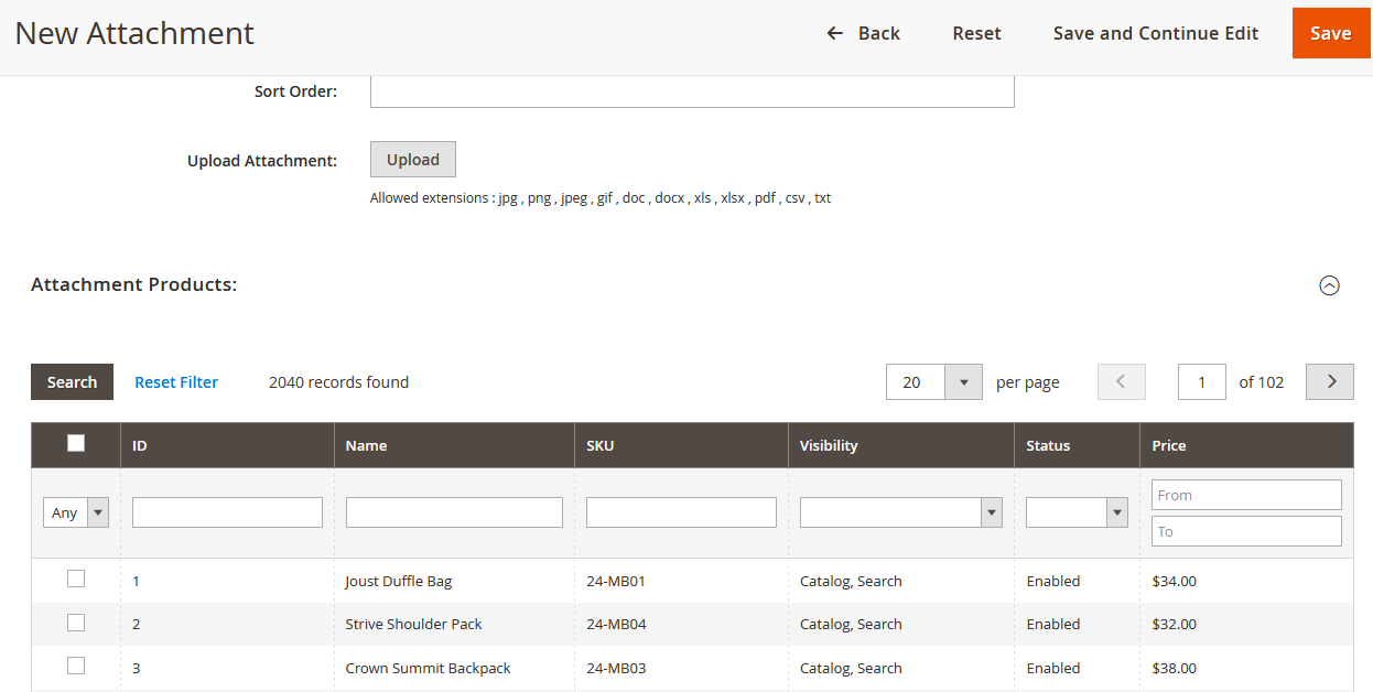 Add New Attachment Add New Attachment