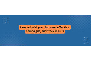 How to build your list, send effective campaigns, and track results