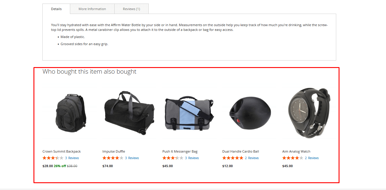 Show on Product Page 